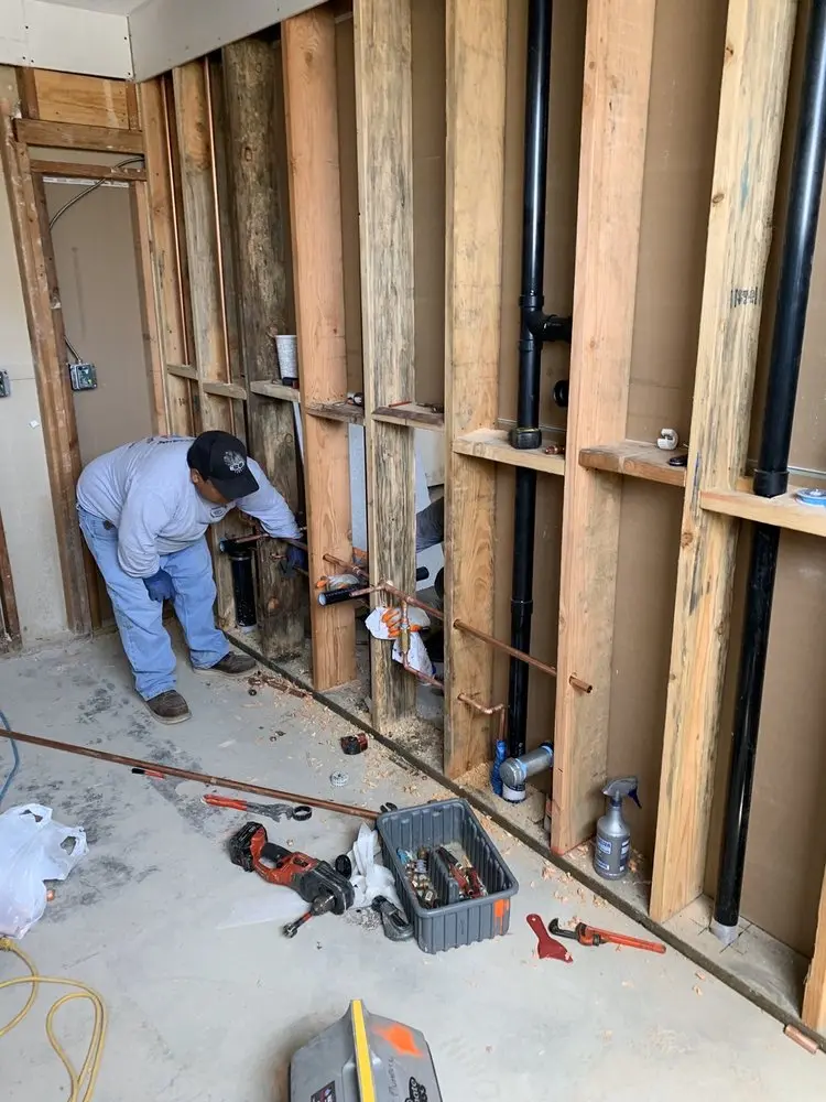 Commercial rough-in plumbing for Gas Line Repair in Wolf Ranch